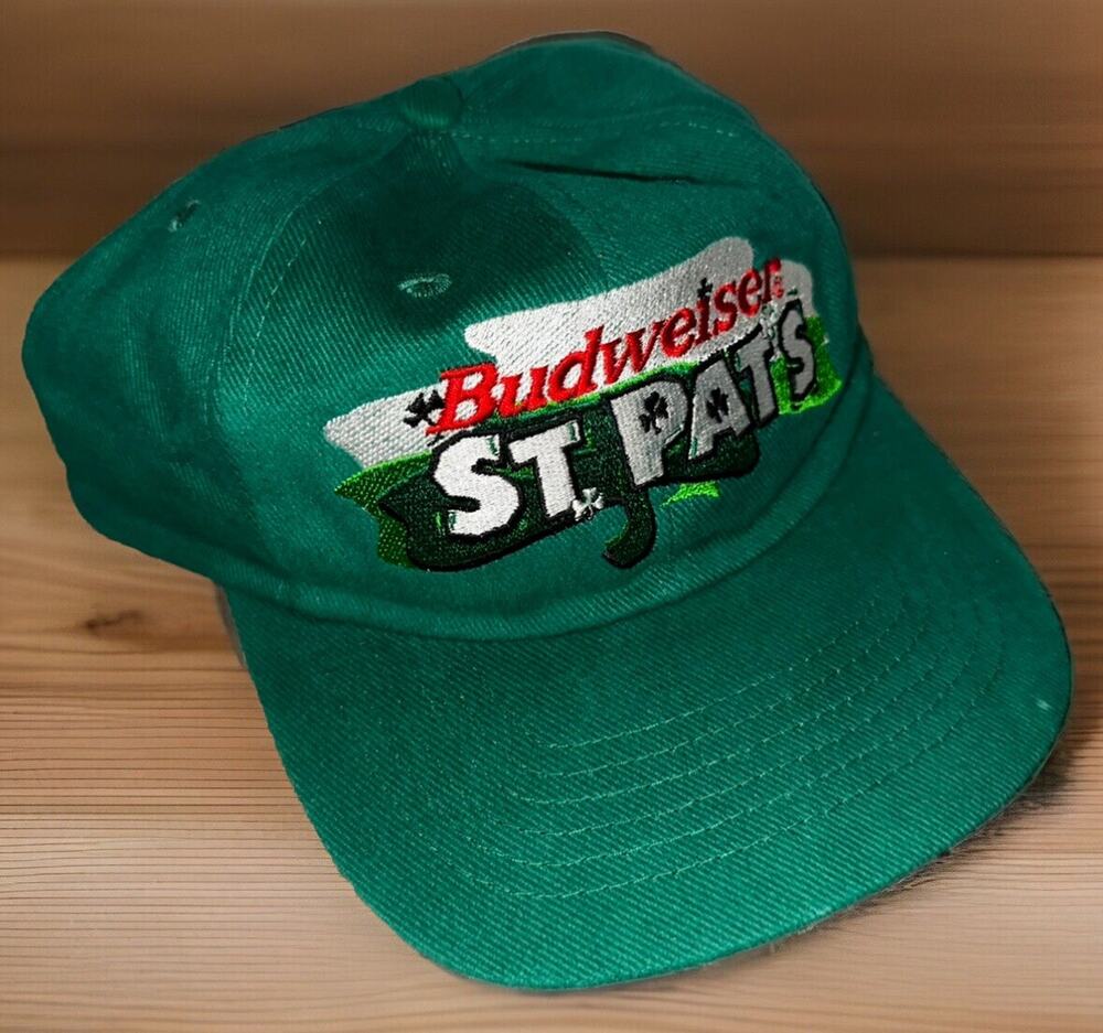 Vintage BUDWEISER - ST. PATRICK'S DAY EDITION Hat Cap Men's Adjustable!
